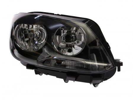 Far dreapta (H15/H7, reglaj electric, cu motoras, fundal negru) VW CADDY III, TOURAN [0]