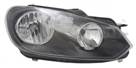 Far dreapta (H15/H7, reglaj electric, cu motoras, fundal negru) VW GOLF VI