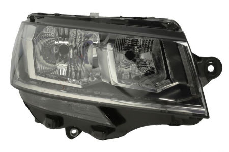 Faruri - Far dreapta potrivit VW TRANSPORTER T6 dupa 2019 (H15/H7/WY21W, electric, cu motor)