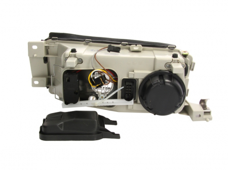 Far dreapta (H3/H4, electric, cu motoras, fundal cromat) SKODA OCTAVIA I [1]