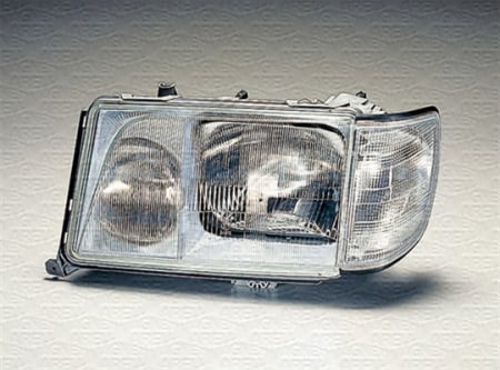 Far Stanga H3/H4, halogen, interior argintiu potrivit MERCEDES 124 A124, 124 C124, 124 W124, 124 T-MODEL S124, E A124, E C124, E W124, E T-MODEL S124