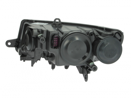 Far dreapta (H3/H7/W16W, electric, cu motoras, fundal cromat, fundal transparent) SKODA SUPERB II [1]