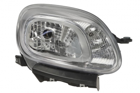 Far Dreapta (H4, electric, cu motor, culoare insert: cromat, culoare semnalizator: alb) potrivit FIAT PANDA, PANDA/HATCHBACK [0]