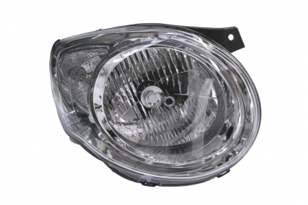 Faruri - Far Dreapta potrivit KIA PICANTO I (H4, electric, cu motor, culoare insert: cromat, culoare semnalizator: transparent)