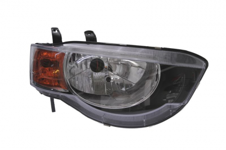 Far Dreapta (H4, electric, cu motor, culoare interior: negru, culoare semnalizator: galben) potrivit MITSUBISHI COLT VI [0]