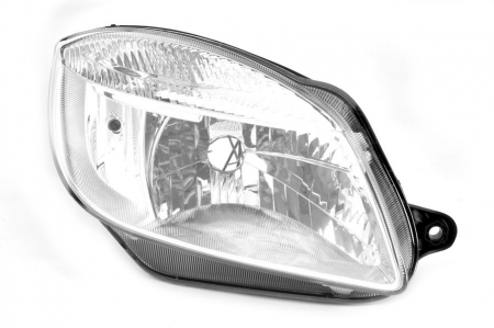 Far Dreapta (H4, electric, cu motor) potrivit SKODA FABIA II, ROOMSTER, ROOMSTER PRAKTIK [0]