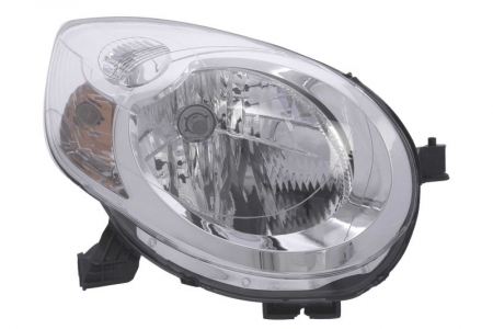 Iluminat auto - Far dreapta (H4, electric, cu motoras, fundal cromat) CITROEN C1 2005-2014