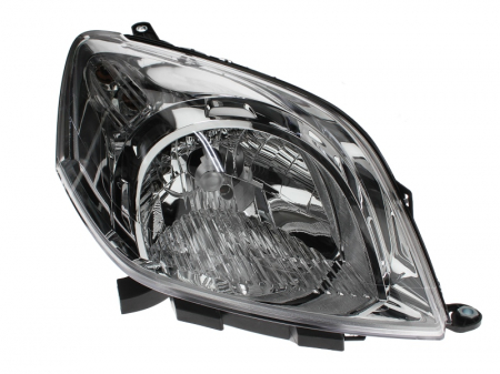 Iluminat auto - Far dreapta (H4, electric, cu motoras, fundal cromat) CITROEN NEMO FIAT FIORINO PEUGEOT BIPPER 2007-2016