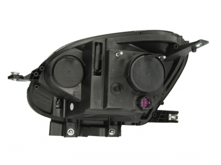 Far dreapta (H4, electric, cu motoras, fundal cromat) FIAT PANDA [1]