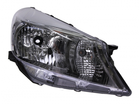 Far dreapta (H4, electric, cu motoras, fundal cromat) TOYOTA YARIS [0]