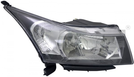 Far dreapta (H4, electric, cu motoras, fundal negru/insertii crom) CHEVROLET CRUZE Iluminat auto - Far dreapta (H4, electric, cu motoras, fundal negru/insertii crom) CHEVROLET CRUZE