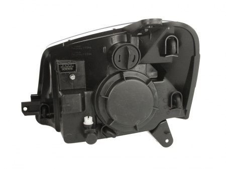 Far dreapta (H4, electric, cu motoras, fundal negru/insertii crom) CITROEN BERLINGO PEUGEOT PARTNER 2002-2008 [1]