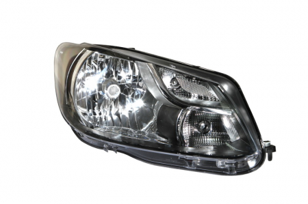 Far dreapta (H4, electric, cu motoras, fundal negru) VW CADDY 2010-2015 [0]