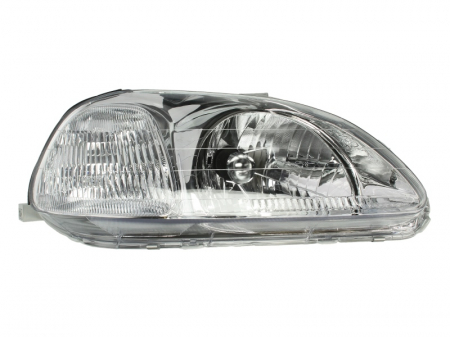 Far dreapta H4, electric, fara motoras, culoare insert: cromat, culoare semnalizator: alb potrivit HONDA CIVIC VI -02.01 [0]