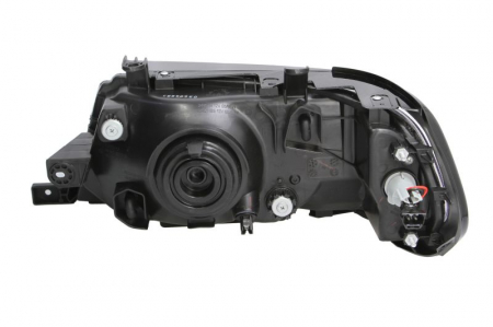 Far Dreapta (H4, electric, fara motoras, culoare insert: negru, culoare semnalizator: galben) potrivit MITSUBISHI PAJERO SPORT I -12.07 [1]