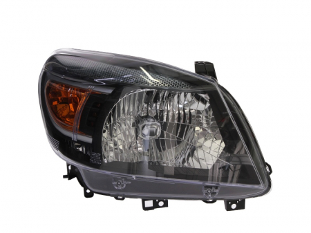 Far Dreapta (H4, electric, fara motoras, culoare interior: cromat, culoare semnalizator: galben) potrivit FORD RANGER [1]