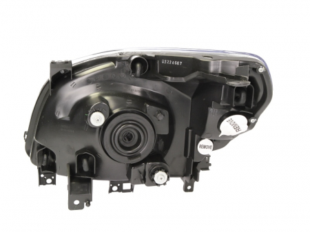 Far Dreapta (H4, electric, fara motoras, culoare interior: cromat, culoare semnalizator: galben) potrivit FORD RANGER [0]