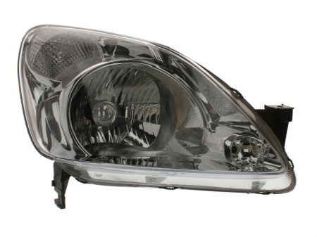 Iluminat auto - Far dreapta (H4, electric, fundal argintiu, fundal transparent) HONDA CR-V 2001-2004
