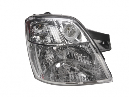 Iluminat auto - Far dreapta (H4, electric, fundal argintiu, Semnalizator argintiu) KIA PICANTO dupa 2004