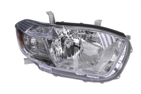 Iluminat auto - Far dreapta (H4, electric, fundal cromat, fundal transparent) TOYOTA HIGHLANDER dupa 2009