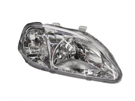 Far dreapta (H4, electric, fundal cromat) HONDA CIVIC, HATCHBACK/LIMUZINA 1999-2001