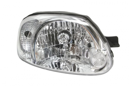 Iluminat auto - Far dreapta (H4, electric, fundal cromat) HYUNDAI ACCENT II