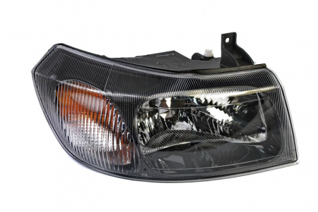 Iluminat auto - Far dreapta (H4, electric, fundal negru, fundal galben) FORD TRANSIT 2000-2006