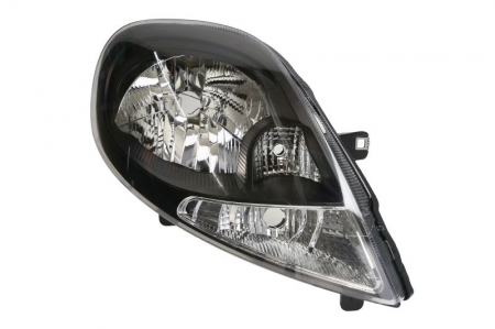 Iluminat auto - Far dreapta (H4, electric, fundal negru, fundal transparent) NISSAN PRIMASTAR OPEL VIVARO RENAULT TRAFIC 2001-2007