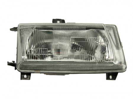 Iluminat auto - Far dreapta (H4, electric, manual, fundal argintiu) VW CADDY, POLO 1995-2004