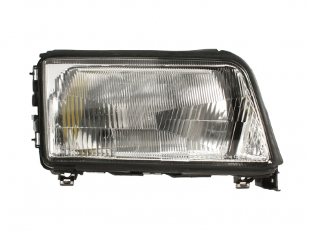 Piese Auto - Far dreapta (H4, electric, manual, fundal cromat) AUDI 100 1990-1994