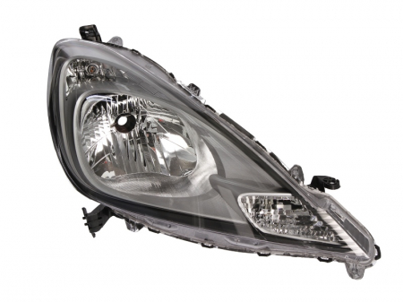Iluminat auto - Far dreapta (H4, electric, manual, fundal cromat) HONDA JAZZ 2011-2015