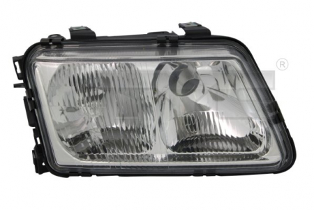 Piese Auto - Far dreapta (H4/H7, reglaj electric, fundal argintiu) AUDI A3 1996-1999