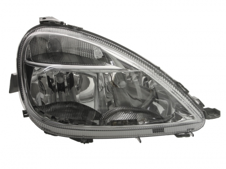 Iluminat auto - Far dreapta (H4/H7, reglaj electric, fundal cromat, fundal transparent) MERCEDES Clasa A 1997-2004