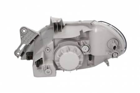 Far Dreapta potrivit KIA RIO I (H4, manual, fara motoras, culoare insert: cromat, culoare semnalizator: alb) [1]
