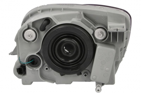 Far Dreapta (H4, manual, fara motoras, culoare insert: cromat, culoare semnalizator: galben) potrivit DAEWOO MATIZ; FSO MATIZ [1]