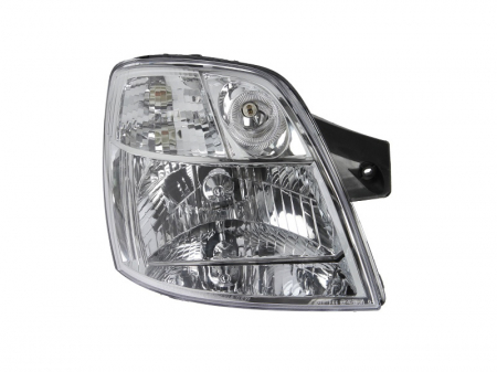 Far Dreapta potrivit KIA PICANTO (H4, manual, fara motoras, culoare interior: cromat, culoare semnalizator: transparent) [0]
