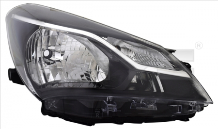 Faruri - Far Dreapta potrivit TOYOTA YARIS 2017-2019 (H4/W21, electric, cu motor, DRL)