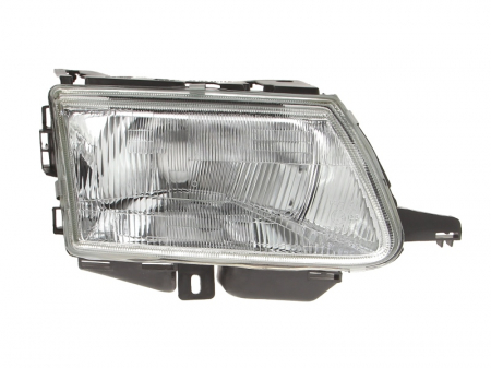 Iluminat auto - Far Dreapta (H4/W5W, electric, mecanic, fara motoras, culoare insert: argintiu) potrivit CITROEN SAXO