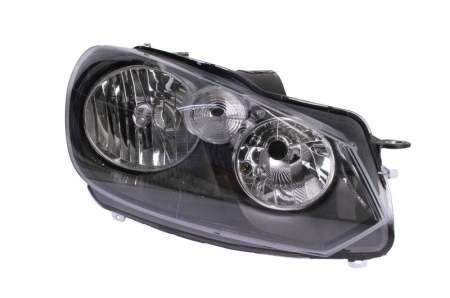 Faruri - Far dreapta H7, electric, cu motor, culoare insert: cromat, culoare semnalizator: alb potrivit VW GOLF VI