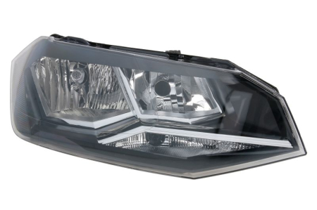 Iluminat auto - Far Dreapta H7/H7, electric, cu motor potrivit VW POLO VI AW 2017-2020