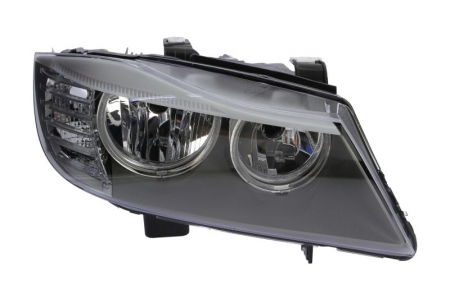 Faruri - Far Dreapta potrivit BMW 3 (E90), 3 (E91) (H7/H7, electric, fara motoras, culoare insert: negru)