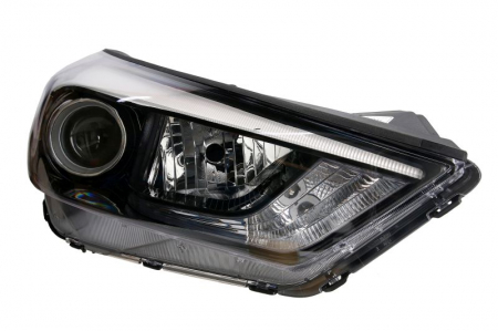 Faruri - Far dreapta H7/H7/LED, electric, cu motor potrivit HYUNDAI TUCSON, TUCSON/SUV pana in 2018