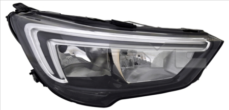 Far Dreapta H7/H7/LED, electric, cu motor potrivit OPEL CROSSLAND X dupa 2017 [1]