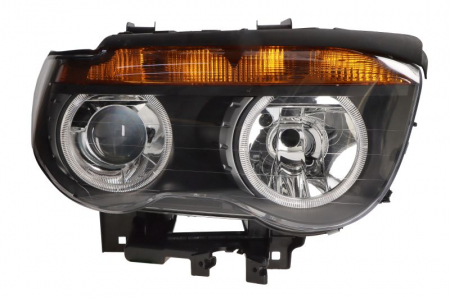 Far dreapta H7/H7/P21W/W5W, electric, cu motor, culoare interior negru, culoare semnalizator: galben potrivit BMW 7 E65, E66, E67 -03.05 [0]