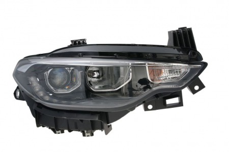 Far Dreapta H7/H7/PY21W, electric, cu motor, halogen, interior argintiu, semnalizator portocaliu potrivit FIAT TIPO [0]