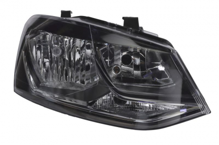 Iluminat auto - Far Dreapta (H7/H7/W5W/WY21W, electric, cu motor, culoare insert: negru) potrivit VW POLO, POLO V