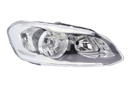 Faruri - Far Dreapta potrivit VOLVO XC60 I 2008-2011 (H7/H9/PWY24W, electric, cu motor, culoare insert: negru, culoare semnalizator: transparent)