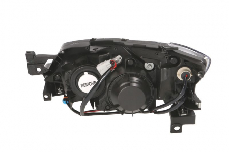 Far Dreapta (H7/HB3, electric, fara motoras, culoare insert: gri, culoare semnalizator: galben) potrivit SUBARU IMPREZA [1]