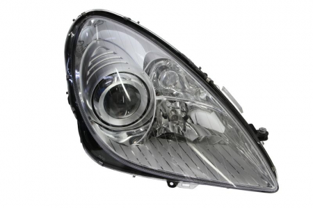 Far dreapta H7/P21W/W5W, electric, cu motor, culoare insert: cromat, culoare semnalizator: galben potrivit MERCEDES SLK R171 [0]