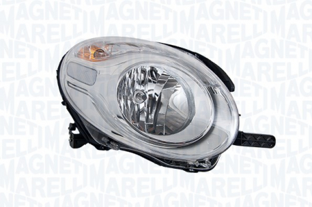 Faruri - Far Dreapta H7/PY21W, halogen, interior argintiu, semnalizator portocaliu potrivit FIAT 500L